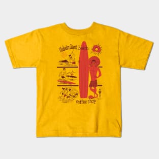 Halekulani Beach Coffee Shop Kids T-Shirt